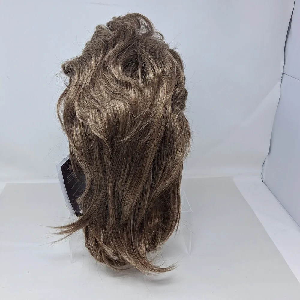 Kaneles S327 Mullet Wig Light Brown Blonde Mix Heat Resistant Synthetic Fiber